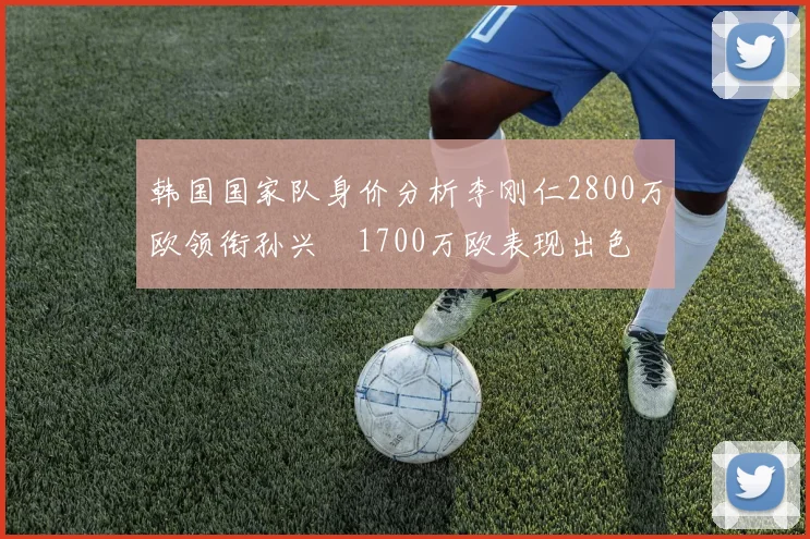 韩国国家队身价分析李刚仁2800万欧领衔孙兴慜1700万欧表现出色